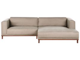 LINFORDEN Fabric 4 Seatrer L Shaped Corner Sofa - Taupe, Right Hand Facing
