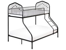 AHCMONIX Bunk Bed Metal 90/140 x 200 cm Black