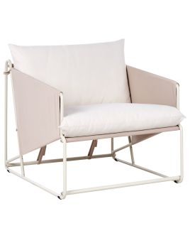 LIGHTHORNE Garden Chair with Cushion - Beige