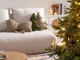 PAZEXI Boucle Decorative Cushions Set of 3 - Taupe