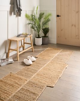 JARUXO Jute Rug- Beige, 80cm