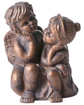 RINGMERE Garden Children Figurine - Brown