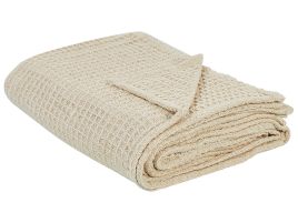 Bedspread CHAGYL Cotton 200 x 220 cm Beige