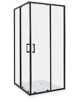 Shower Enclosure TELA 90 x 90 x 185 cm Black