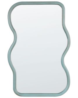 Wall Mirror RONNET 60 cm 90 cm Wood Light Blue