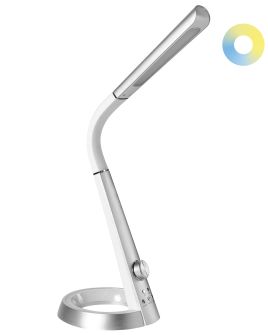 BURGHSTONE Desk Lamp with USB Port - Silver