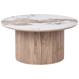 DORAVEL Ceramic Coffee Table - Brown