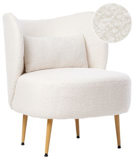 Armchair OTSBY II with Cushion Boucle Cream