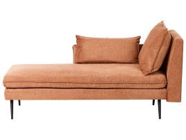 GRINSTEAD Fabric Chaise Lounge Right-Hand - Orange
