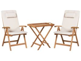 BREEZ Garden Bistro Set - Light Beige