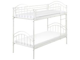 HCARTRES Bunk Bed Metal 90 x 200 cm (EU Single) White
