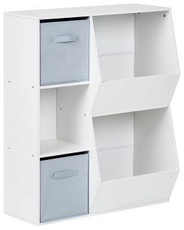 3 Tier Bookcase DARLOT 93 cm White