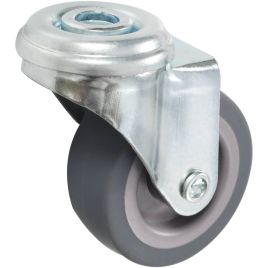 Bolt Hole Swivel Casters Set of 4 50mm