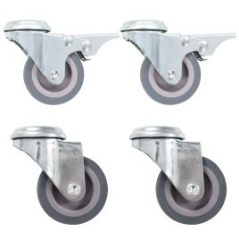 Bolt Hole Swivel Casters 4 Pcs 50mm