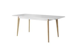 Serie Oak Riviera Legs Extendable Dining Table - White