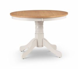 Davenport Ivory Oak Round Pedestal Table