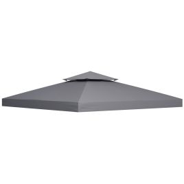 3 x 3M Gazebo Canopy Roof Top Replacement Cover Spare Part Deep Grey (TOP ONLY)