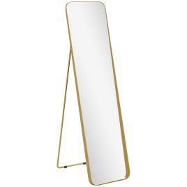 HERON 40 x 160 cm Rectangular Full Length Mirror Gold Tone