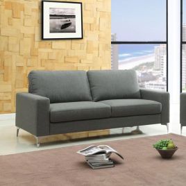 Haxton 3 Seater Fabric Sofa - Grey