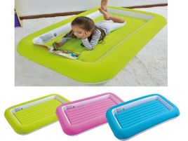 Inflatable Kids and Toddlers Flocked KIddy Airbed - 2 Colours
