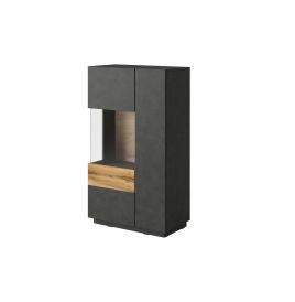 Salamandar 42 Display Cabinet Left Side Wotan Oak - Matera