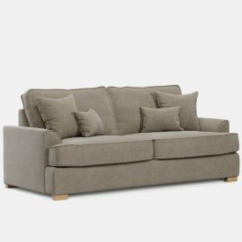 3 Seater Sofa - HERITAGE Fabric - Dark Beige