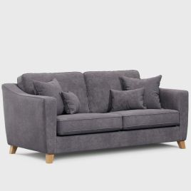 3 Seater Sofa - KRISTY Fabric - Dark Grey