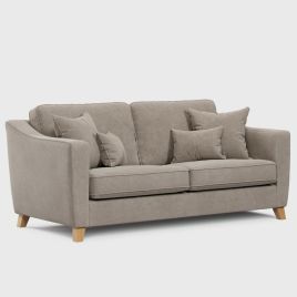 3 Seater Sofa - KRISTY Fabric - Light Beige