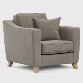 Armchair - KRISTY Fabric - Dark Beige 88cm