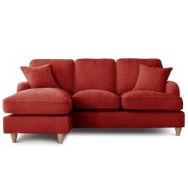 Corner Sofa - COCOON Fabric 3 Seater Right Hand Facing - Apricot