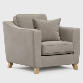 Armchair - KRISTY Fabric - Light Beige 88cm