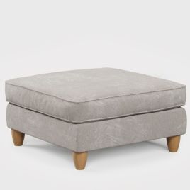 Footstool - COASTAL Fabric - Beige