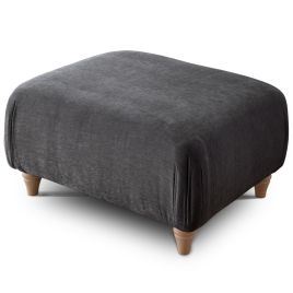 Footstool - COCOON Fabric - Charcoal