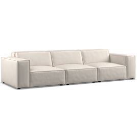 3 Seater Sofa - LUCCA Fabric Ivory