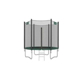 Trampoline with Enclosure Net Dark Green