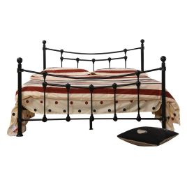 Alistair Aspen Metal Double Bed - Black