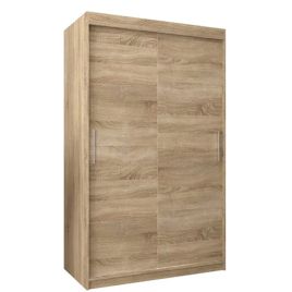 Sliding Wardrobe - TIVERTON 2 Door Wardrobe Oak Sonoma 120cm