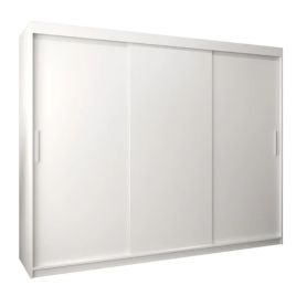 Sliding Wardrobe - TIVERTON 3 Door Wardrobe White 250cm