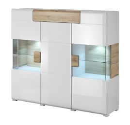 Ohio 46 Sideboard Display Cabinet - White Gloss