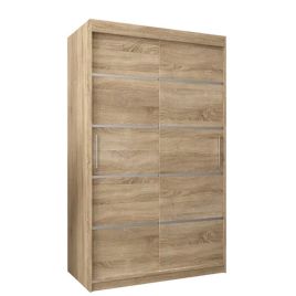 Sliding Wardrobe - VICENZA I 2 Door Wardrobe Oak Sonoma 120cm