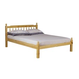 Astral Aura Single Size Wooden Bed - Pine