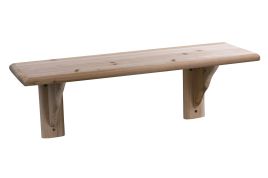 Natural Wood Floating Display Shelf Kit - 89cm