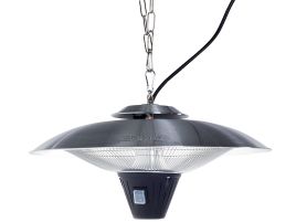 Patio Heater Silver Metal 51 cm Ceiling Mounted 1800W