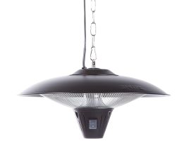 Patio Heater Black Metal 51 cm Ceiling Mounted 1800W