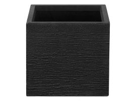 Flower Pot Fibre Clay Black 30 x 30 x 28 cm PAROS
