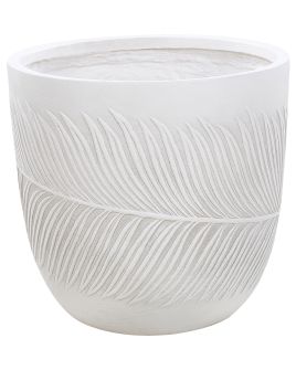 Flower Pot Fibre Clay 42x42x40cm Off - White