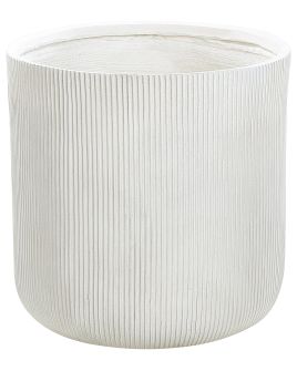 Flower Pot Fibre Clay 55cm Off - White