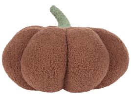 Harvest Pumpkin Boucle Cushion 35cm - Brown