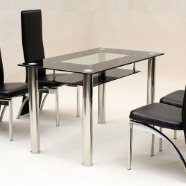 Bramwell Glass Small Dining Table