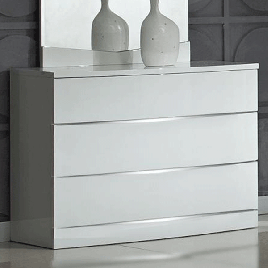 ARCATA White Chest of Drawers - Large-sized, 3 Drawers, Ready Assembled